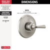 T14033-SS Kayra Monitor 14 Series Valve Only Trim, Stainless