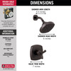 T142766-RB Stryke 14 Series Shower Only, Venetian Bronze