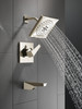 T14443-PN-PR Trillian 14 Series H2Okinetic Tub Shower Trim, Lumicoat Polished Nickel