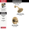T17235-CZ SAYLOR Monitor 17 Series Shower Trim, Champagne Bronze