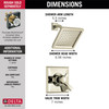 T17251-PN-WE Dryden Monitor 17 Series Shower Trim, Polished Nickel