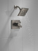 T17299-KS-PR Pivotal Monitor 17 Series H2Okinetic Shower Trim, Lumicoat Black Stainless