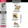 T17451-CZ-WE Dryden Monitor 17 Series Tub & Shower Trim, Champagne Bronze