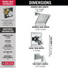 T17451-WE Dryden Monitor 17 Series Tub & Shower Trim, Chrome