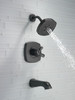 T17476-BL Stryke 17 Series Tub and Shower Only, Matte Black