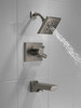 T17499-KS-PR Pivotal Monitor 17 Series H2Okinetic Tub and Shower Trim, Lumicoat Black Stainless