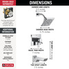 T17499-PR Pivotal Monitor 17 Series H2Okinetic Tub and Shower Trim, Lumicoat Chrome