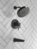 T17T471-BL Galeon 17T S Tub Shower Trim with UltraSoak, Matte Black
