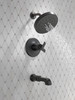 T17T489-BL Tetra 17T Series Tub Shower Trim, Matte Black