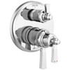 T27T856 Dorval Traditional 2-Handle Monitor 17T Series Valve Trim with 3 Setting Diverter, Chrome