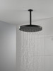 52160-BL25 Universal Showering Components H2Okinetic Single Setting Shower Head with UltraSoak, Matte Black