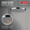 52160-PR25 Universal Showering Components H2Okinetic Single Setting Shower Head with UltraSoak, Lumicoat Chrome
