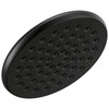 52433-BL Universal Showering Components Single-Setting Raincan Shower Head, Matte Black