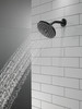 52433-BL Universal Showering Components Single-Setting Raincan Shower Head, Matte Black
