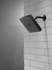 52484-BL Universal Showering Components H2Okinetic 4-Setting Shower Head with UltraSoak, Matte Black