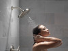 52487-SS-PR Universal Showering Components H2Okinetic 4-Setting Shower Head with Ultrasoak, Lumicoat Stainless