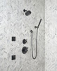 55085-BL Grail Premium Single-Setting Adjustable Wall Mount Hand Shower, Matte Black