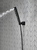 55140-BL Universal Showering Components H2Okinetic 4-Setting Wall Mount Hand Shower, Matte Black