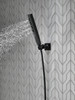 55140-BL Universal Showering Components H2Okinetic 4-Setting Wall Mount Hand Shower, Matte Black