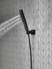 55140-BL Universal Showering Components H2Okinetic 4-Setting Wall Mount Hand Shower, Matte Black