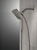 58473-KS-PR25 Universal Showering Components H2Okinetic In2ition 4-Setting Two-in-One Shower, Lumicoat Black Stainless