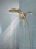 58680-CZ-PR25 Universal Showering Components HydroRain H2Okinetic 5-Setting Two-In-One Shower Head, Lumicoat Champagne Bronze