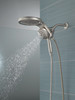 58680-SS25 Universal Showering Components HydroRain H2Okinetic 5-Setting Two-in-One Shower Head, Stainless