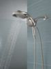 58680-SS25 Universal Showering Components HydroRain H2Okinetic 5-Setting Two-in-One Shower Head, Stainless