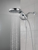 58680-PR Universal Showering Components HydroRain H2Okinetic 5-Setting Two-in-One Shower Head, Lumicoat Chrome