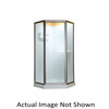 68.5" Tall Framed, Pivot, Rain Glass Neo Angle Shower Door for 24" to 24" Width Openings in Silver