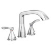 T2776 Stryke Delta Stryke Three Hole Roman Tub Trim, Chrome