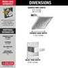 T14243-PR Trillian 14Series H2Okinetic Shower Only Trim, Lumicoat Chrome