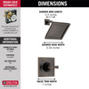 T14251-RB-WE Dryden Monitor 14 Series Shower Trim, Venetian Bronze