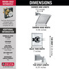 T14451-WE Dryden Monitor 14 Series Tub & Shower Trim, Chrome