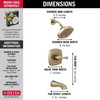 T14476-CZ Stryke 14 Series Tub and Shower, Champagne Bronze