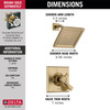 T17251-CZ-WE Dryden Monitor 17 Series Shower Trim, Champagne Bronze