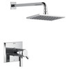 Pivotal TempAssure 17T Series H2Okinetic Shower Trim, Lumicoat Chrome in Lumicoat Chrome