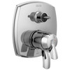 T27876-LHP Stryke 17 Series Integrated Diverter Trim with Three Function Diverter Less Diverter Handle, Chrome