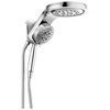 58680Universal Showering Components HydroRain H2Okinetic 5-Setting Two-in-One Shower Head, Chrome