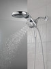 58680Universal Showering Components HydroRain H2Okinetic 5-Setting Two-in-One Shower Head, Chrome