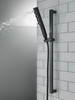 51140-BL Universal Showering Components H2Okinetic Hand Shower 1.75 GPM w/Slide Bar 4S, Matte Black