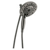 58480-KS-PR25-PK Universal Showering Components H2Okinetic In2ition 5-Setting Two-In-One Shower, Lumicoat Black Stainless