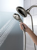 58480-KS-PR25-PK Universal Showering Components H2Okinetic In2ition 5-Setting Two-In-One Shower, Lumicoat Black Stainless