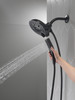 58620-BL-PK Universal Showering Components In2ition H2Okinetic 5-Setting Two-in-One Shower, Matte Black