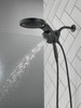 58680-BL25 Universal Showering Components HydroRain H2Okinetic 5-Setting Two-in-One Shower Head, Matte Black