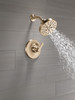 T14289-CZ-PR Tetra 14 Series Shower Trim, Lumicoat Champagne Bronze