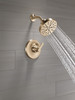 T14289-CZ-PR Tetra 14 Series Shower Trim, Lumicoat Champagne Bronze