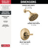 T14289-CZ-PR Tetra 14 Series Shower Trim, Lumicoat Champagne Bronze