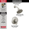 T17272-SS-PR Galeon 17 Series Shower Trim with H2OKinetic, Lumicoat Stainless