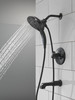 T17489-BL Tetra 17 Series Tub Shower Trim, Matte Black
